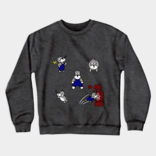 Peril Pup - The Mini Schnauzer Superhero! Crewneck Sweatshirt